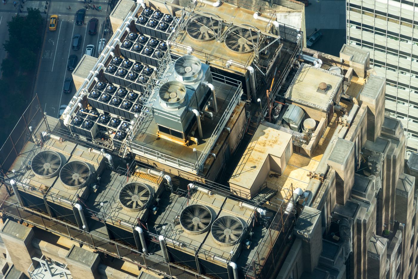 Rooftop commercial HVAC units